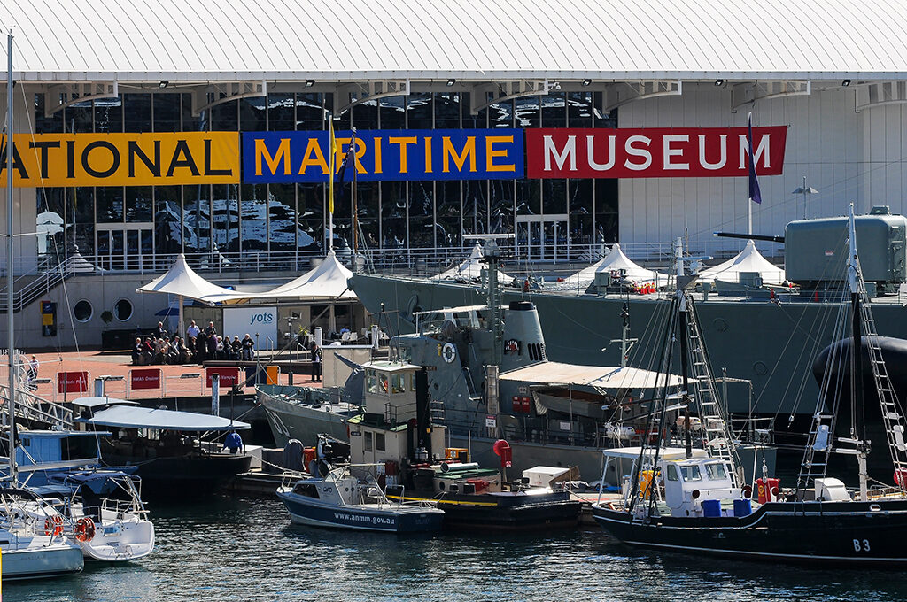 The Australian National Maritime Museum, great attractions of visitors. The museum is a federally-operated maritime museum located in Darling Harbour.