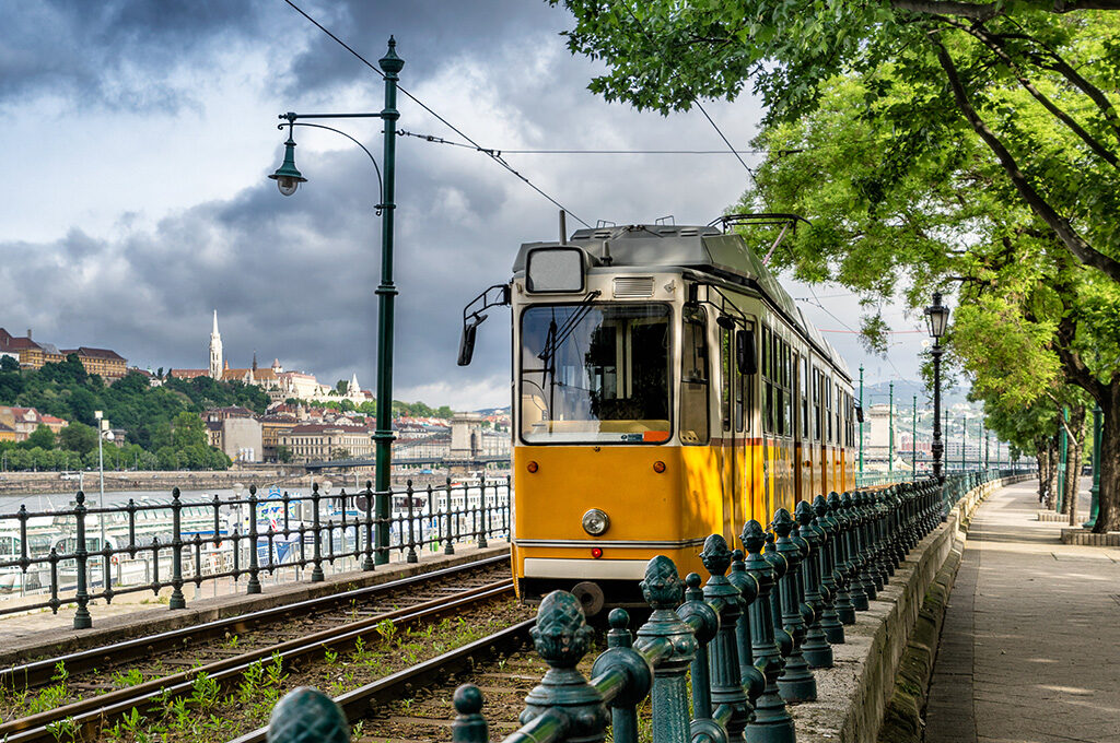 Budapest tram along the Danube,Top things to do in Budapest - VGUK Blog