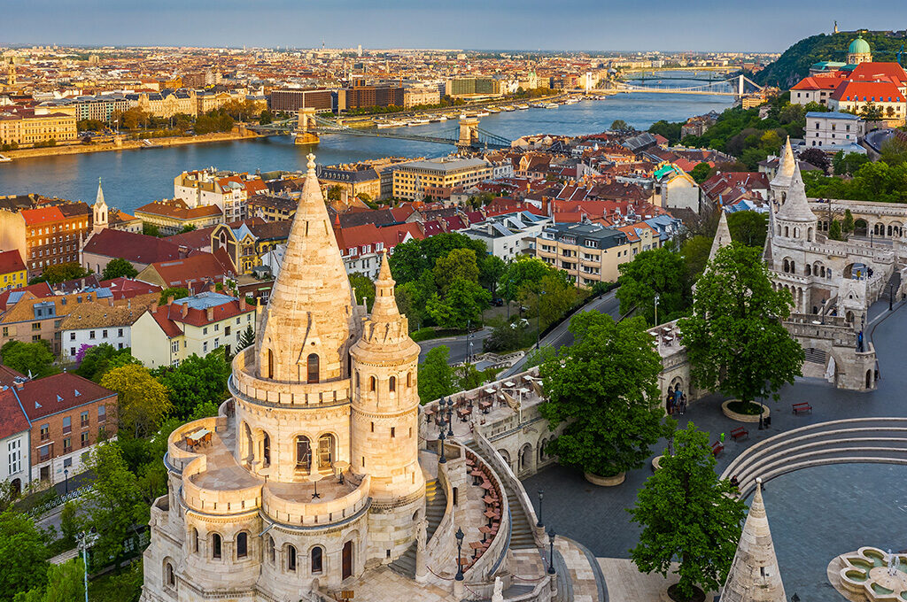 Fisherman's Bastion at sunset,Top things to do in Budapest - VGUK Blog