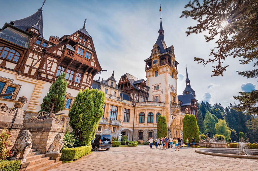 Neo-Renaissance architecture of Peleș Castle in Sinaia, a must-visit site near the best Eastern European cities to visit.