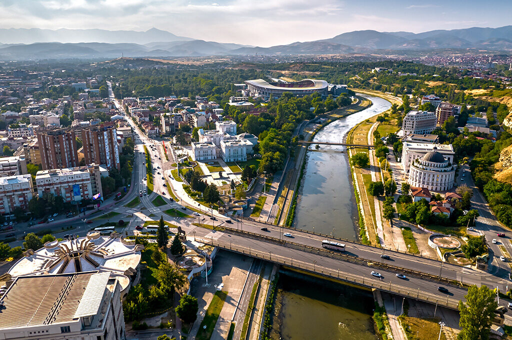 Urban panorama of Skopje, North Macedonia, featured as a unique travel destination among the best Eastern European cities to visit.